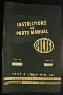 Chicago-Chicago Model 135 Instructions & Parts Manual-135-01